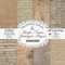 Briefe, Noten, Zeitungen, Papier BEIGE/BRAUN: Scrapbooking Papier & Zubehör I 16 Blatt 8,5 x 8,5 Zoll I Letterings zum Ausschneiden I Junk Journal ... für Journaling Liebhaber & Bastelfreunde