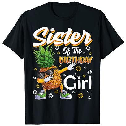 Fruit Lovers Sœur de l'Anniversaire Fille Ananas T-Shirt