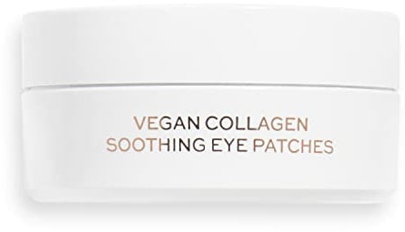 Revolution Skincare Rose Gold Vegan Collagene Lenitivo Sottoocchio, Contiene Estratto di Fiori di Rosa, Include 30 Paie di Patch, Cruelty Free