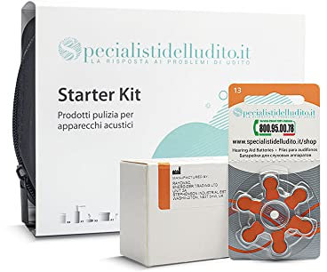 Piles pour appareils acoustiques Rayovac Varta Extra + Starter Kit de nettoyage pour appareils acoustiques (180, 13 orange)