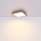 INNOVATE LED Deckenleuchte Holzrahmen eckig 45x45cm – Deckenlampe Holz flach – Panel quadratisch – modernes Deckenpanel LED - Wohnzimmerlampe 230 Volt 1500 Lumen 3000K 24 Watt