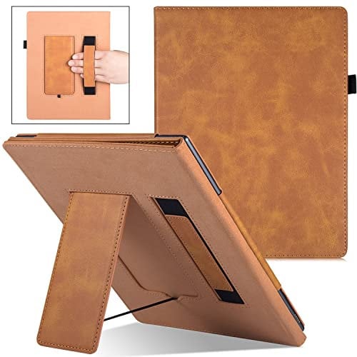 BOZHUORUI Stand Case for Remarkable 2 Digital Paper Tablet (10.3 inch - 2020 Release) - Premium PU Leather Book Folios Sleeve Cover with Pen Holder and Hand Strap