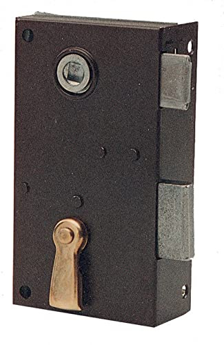 2PZ SERRATURA VERTICALE BRONZATE ART. 185 SINISTRA MM.70 E.45