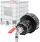 GVREI IBC Tank Auslaufhahn IBC Auslaufhahn S100x8 / S60X6 Grobgewinde 3/4 Gartenschlauch Schlauchanschluss Hahn Zubehör für IBC Container 1000L Schlauchanschluss Kugelhahn Ersatz