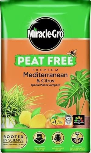 Miracle-Gro Mediterranean & Citrus Peat Free Compost - 8L