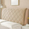 KAYBTNT Bett Kopfteil Bezug, Weicher Stretch Bed Headboard Cover, Staubdicht Waschbar Bettkopfteil Husse, Universell Verdicken Kopfteilbezug überzug für Full Twin Queen King,Khaki,220cm