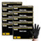 ABENA THOR Latexhandschuhe (XL), 1000 Stück – Einmalhandschuhe Schwarz, handschuhe einweg, puderfrei – Einweghandschuhe & küchenhandschuhe für Putzen, Grillen & Werkstatt – Größen S, M, L, XL
