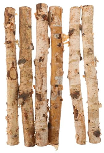 IMIKEYA Wood Twigs Sticks Small Logs, Craft Mini Log Fireplace Unfinished Home Decorative Burning DIY Wood Sticks