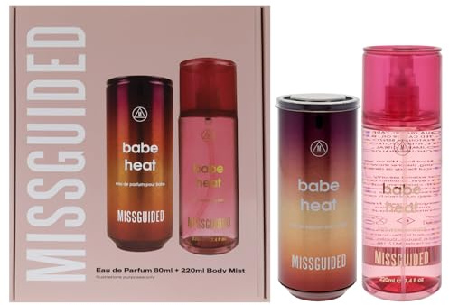 Babe Heat by Missguided for Women – 2 Stück Geschenkset 2,7 oz EDP Spray, 7,4 oz Body Mist