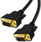 XANHAM 49 Feet(15 Meter) DB9 Straight Through 9 Pin RS232 Serial Cable Double Shielded, Metal Braided&AL-foil, Male to Male, Black, SC902S13MM