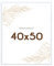 Wackadoo Bilderrahmen 40x50 Weiß Fotowand Fotorahmen mit Glasscheibe Kunststoff Picture frame Posterrahmen