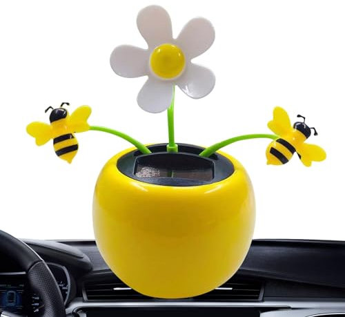 Fiore Danzante a Energia Solare per Cruscotto, Giocattolo Oscillante per Auto, Casa, Ufficio