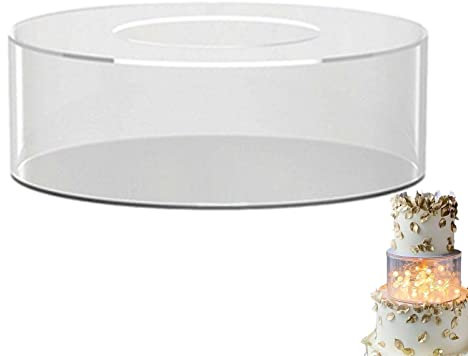 Generisch Acryl-Kuchenscheibe, Transparente, Befüllbare Tortenständer Aus Acryl, Kuchen-Dessert-Bäckerei-Display-Halter, Kuchen-box, Pizza-Ständer Für Die Küche Zu Hause