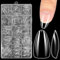 INTOBAS 300 Pièces Capsule Americaine Ongle Amande Medium, Extra Large et Épais, 15 Tailles Capsule Ongle Gel x Pose Americaine, Faux Ongles Transparente Couverture Complète Pour Débutant