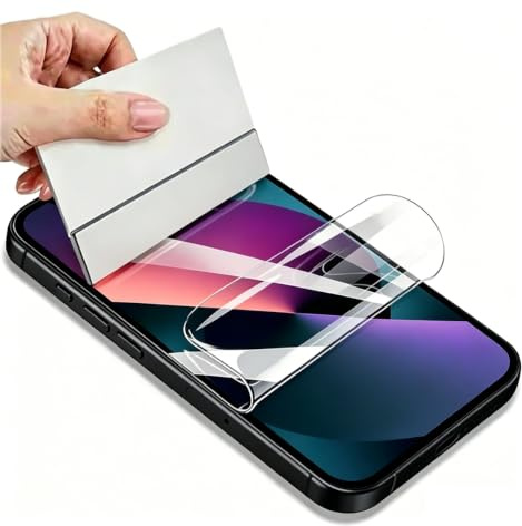 Displayschutzfolie aus Hydrogel für iPhone 13/13 Pro/iphone 14 (6.1) | 3 Stück Selbstheilende TPU-Folie,[Anti-Bläschen][Hohe Empfindlichkeit][Anti Kratzer Schutz Displayfolie]