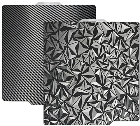 Netoches - Placa de construcción PEO Pet para impresora 3D Bambu-Lab X1/X1C/X1E/P1P/P1S/A1, Pet + fibra de 257 x 257 mm