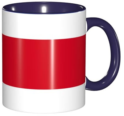 VAGILO Costa Rica Flag 11oz Colorful Ceramic Mug Gift Box Set - Premium Cup for Coffee Lovers and Office Gifts, Tea Cup, Father's Day Gift, Gift for Him, Office Supplies