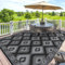 SHACOS Alfombra Exterior Terraza Impermeable 180x270cm Alfombra Jardin Exterior Alfombra de Patio de Plástico Alfombra de Exterior Reversible para Jardin Camping Picnic Piscina Playa
