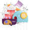 Goomp Jouet Bain,Jouet de Bain,Baignoire Jouet Cascade Station d'eau avec Une Tasse Empilable Fontaine Jouet De Douche pour Bébé et Enfants Cadeau