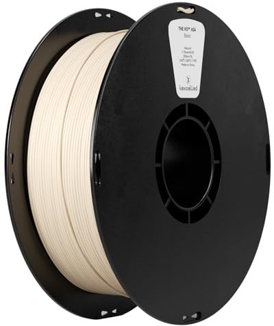 kexcelled ASA Filament 1,75 mm, 1 kg Spule (2,2 lbs) +/- 0,03 mm, 3D Drucker Filament, für die Druck von outdoor-funktionalen Teilen, Wetter- und Hitzebeständigkeit, UV-geschützt, Natürlich