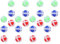 JOINPAYA 24St klebriges Ballspielzeug Outdoor draußen Sucker-Darts-Spiel klebrige Kugeln, die an der Decke kleben Ballspielzeug werfen Brettspielzeug PVC