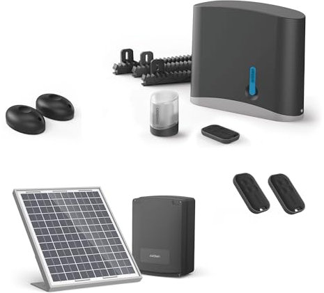 Avidsen - Motorisation Solaire pour Portail Coulissant Zenia SE + 2 télécommandes supplémantaires (3 en Tout)