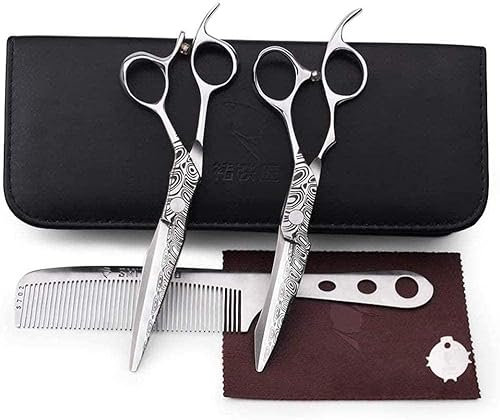 2 tijeras de modelado extra afiladas de 6 pulgadas de primera calidad para cabello fino y modelado.