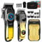 LQT Herren Haarschneider Set, Professioneller Haarschneider, Trimmer, Rasiermesser Set für Haarschnitt und Barttrimmen mit LED Display Wiederaufladbarer Schnurloser Haarschneider Vaters Geschenk