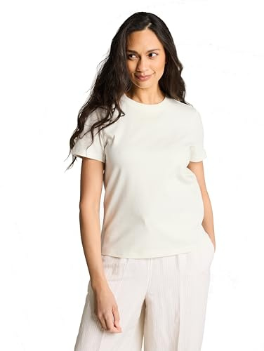 Tom Tailor Damen Basic T-Shirt mit Rundhalsausschnitt