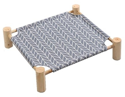 Bosiyrggrl Cat and Dog Hammock Cat Hammock Elevated Cooling Bed Detachable Portable Indoor and Outdoor Pet Bed Blue