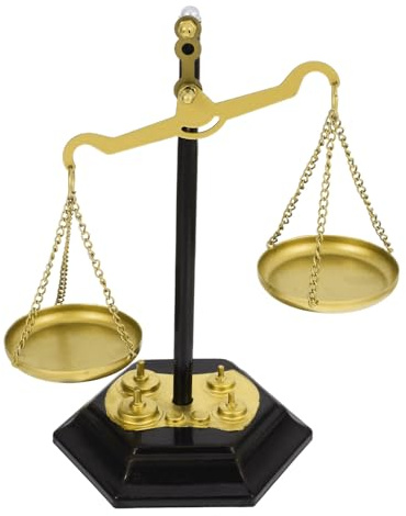 WATIIFUFU Waage Spielzeug aus Eisen als Moderne Tischdeko Dekoratives Ornament für Büro und Zuhause Schlichtes Gleichgewicht mit Stilvollem Design