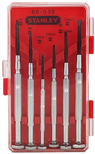 STANLEY Screwdriver Set, Jewellers Precision, 6-Piece (66-039)