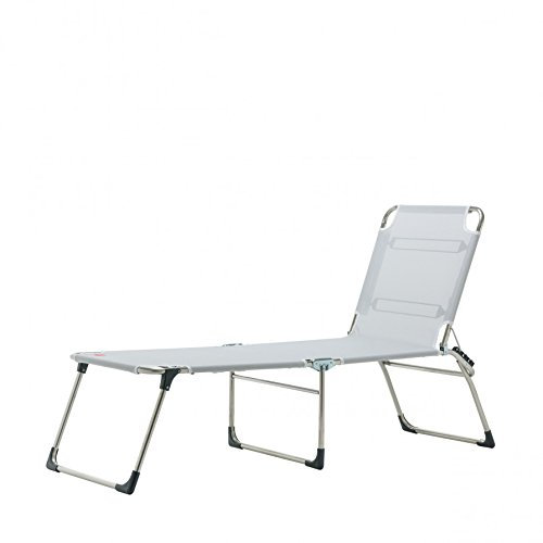 Jan Kurtz 470606 Fiam Amigo Fourty Aluminium Liege/Dreibeinliege - Silbergrau