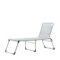Jan Kurtz 470606 Fiam Amigo Fourty Aluminium Liege/Dreibeinliege - Silbergrau