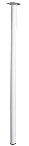 Hettich - Montagehalterung - Tischbeine Stahl - Maße: 800 mm - Farbe: Weiß