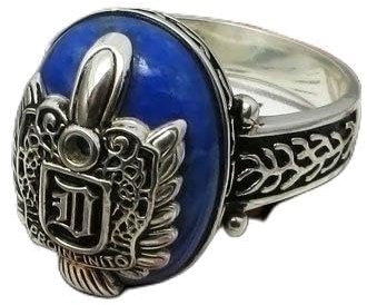 JewelryWe Damon Salvatore D Wappen Vampir-Tageslicht Ring in Sterlingsilber – R