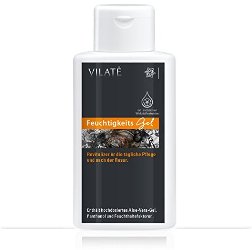 Vilate for men Aloe Vera Gel 100 ml für Männer, Feuchtigkeitsspendendes After- und Pre-Shave, pflegt empfindliche Haut nach der Rasur - von Vilaté for men