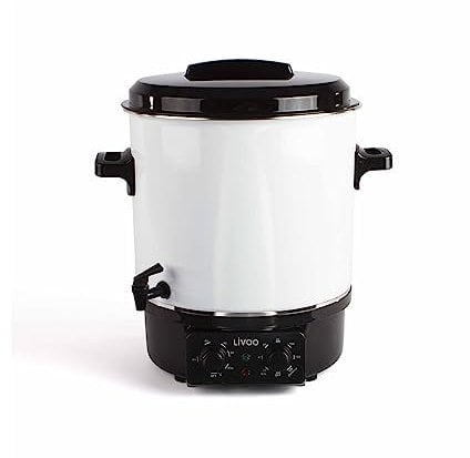 elektrischer Topfsterilisator mit Wasserhahn und Timer 27l 1800w - dom334