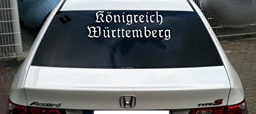 Königreich Württemberg Heckscheibenaufkleber