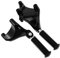 HDBUBALUS Moto arrière Pédale Repose-pieds Repose-pieds passager Piquets de pied et support de fixation pour Harley Sportster