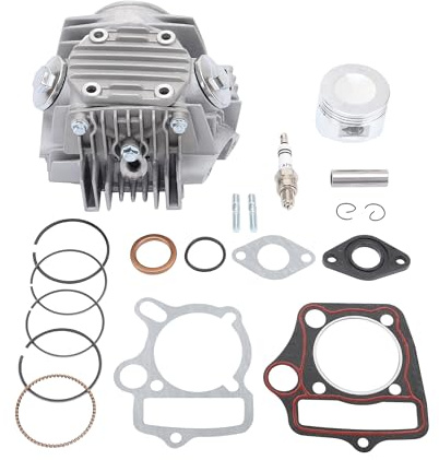 GOOFIT 110cc 125cc Culasses de cylindre avec joints pistons Ensemble culasse bougie d'allumage et ensemble de montage Remplacement pour motocross scooter et dirt bike ATV Go kart