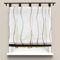1er-Pack Voile Raffrollo mit farbigen Akzenten und Wellen-Design Raffgardine, Sand, BxH 120x140cm