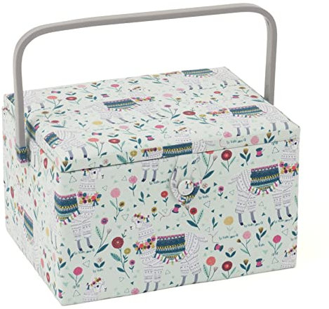 Hobby Gift Exclusive große Aufbewahrungsbox für Näharbeiten, Lama