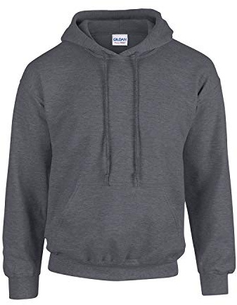 Gildan Men's Hooded Pullover Adult 50/50. Hooded Sweat/18500, Plain - Grey - XXX-Large