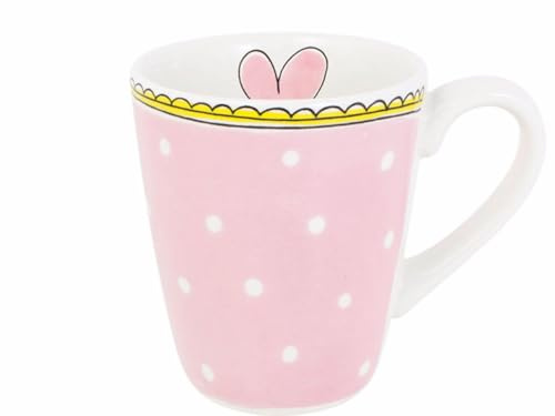 Blond Amsterdam Becher Stip, 350ml | Keramik, Punkte Design, Für Tee & Kaffee, Mikrowellengeeignet, Handwäsche empfohlen