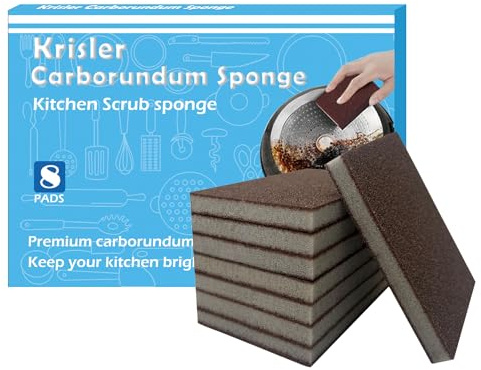 Krisler Carborundum Sponge Nano Emery Sponges, 8pc
