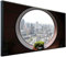 Ecowelle Infrarotheizung mit Bild | 1200 Watt | 60x120 cm | Infrarot Heizung| | Made in Germany| d 130 Landschaft durch Fenster