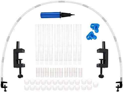 Balloon Arch Kit, Free Adjustment Size Balloon Arch Set,White Table Balloon Arch Kit for Birthday Wedding Baby Shower Graduation Decorations