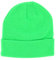 SHIPITNOW Fluo Grün Herren oder Damen Wintermütze Einfarbig - Basic Strickmütze ohne Bommel - 100% Acryl Beanie- Einfaches und klassisches Mützen ohne Marke - Einheitsgröße
