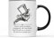 WillowGifts Mad Hatter Quote Mug Tea Caffeine Coffee Bonkers Crazy Best People are Text Phrase Saying Through The Looking Glass March Hare Book Novel Gift Present (Black Handle)
